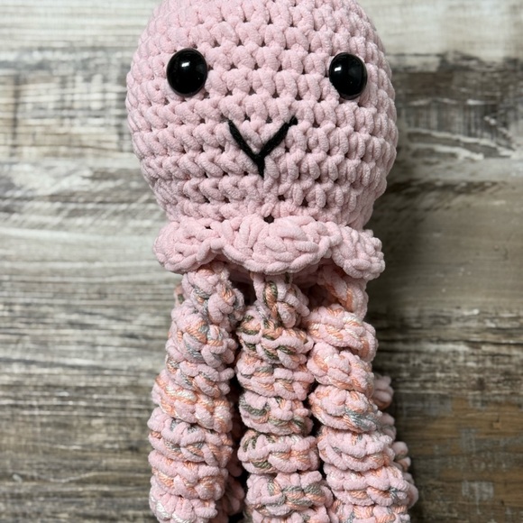 COPY - Pink Crochet Octopus Toy - Picture 3 of 4